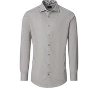 Businesshemd VENTI "VENTI Businesshemd gestreift", Herren, Gr. 42, Normalgrößen, grün, 100% Baumwolle, gestreift, schmal, Hemden (30028967-42) grün