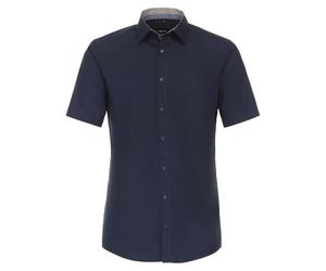 Venti Modern Fit Hemd Halbarm Haifischkragen Nachtblau Größe 39