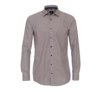 Venti Modern Fit Hemd rot, Bedruckt