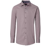 Venti Modern Fit Hemd rot, Bedruckt