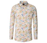 Venti Modern Fit Hemd rot, Bedruckt