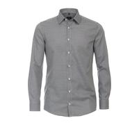 Venti Businesshemd kariert Modern Fit Schwarz 41