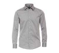 Venti Modern Fit Hemd super langer Arm silber