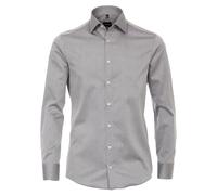VENTI - Twill Hemd uni 001880 silber - Gr. - 45
