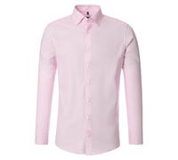 Venti Businesshemd Modern Fit Herren Langarm Rot Größe 43