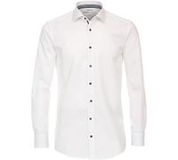 Venti - Modern Fit - Herren Langarm Hemd (123963500), Größe:43, Farbe:Weiß (000)