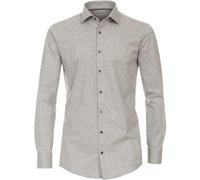 Venti - Modern Fit - Herren Langarm Hemd Jerseyflex (123963800), Größe:43, Farbe:Silber (700)