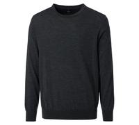 Strickpullover VENTI "VENTI Pullover uni", Herren, Gr. XL, dunkelgrau, 100% Wolle, Pullover (42292204-XL) dunkelgrau