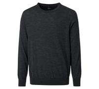 Strickpullover VENTI "VENTI Pullover uni", Herren, Gr. XL, dunkelgrau, 100% Wolle, Pullover (42292204-XL) dunkelgrau