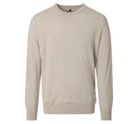 Venti Strickpullover VENTI Pullover uni – 100% Wolle – Herren Beige XXL
