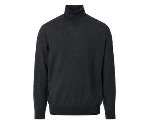 Venti Regular Fit Rollkragenpullover anthrazit, Einfarbig