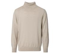 Rollkragenpullover VENTI "VENTI Rollkragenpullover uni", Herren, Gr. 3XL, beige, 100% Wolle (Merino), Pullover (12594529-XXXL) beige