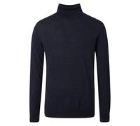 Venti Rollkragenpullover Regular Fit 100% Wolle Einfarbig Blau Gr. 3XL
