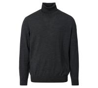 Rollkragenpullover VENTI "VENTI Rollkragenpullover uni", Herren, Gr. L, grau (dunkelgrau), 100% Wolle (Merino), Pullover (87784651-L) dunkelgrau