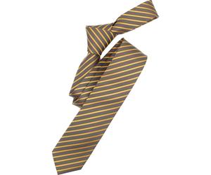 Venti Slim Krawatte Krawatte gelb, Gestreift