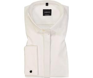 VENTI Smokinghemd Herren Umschlagmanschetten Baumwolle weiß, 42