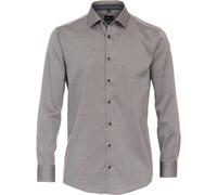 VENTI - Struktur Hemd uni braun - Gr. - 38