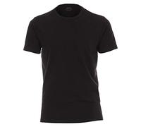 Venti T-Shirt Rundhals Doppelpack schwarz, Einfarbig