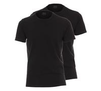 Venti T-Shirt Doppelpack Uni Herren Schwarz Gr. XS 95% Baumwolle 5% Elasthan