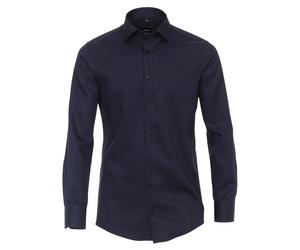 VENTI - Twill Hemd uni 001880 blau - Gr. - 40