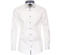 VENTI - Twill Hemd uni - Farbe - weiss - Größe - 38