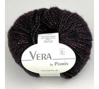 Vera by Permin - Ganzjahresgarn aus Chainette, Baby-Alpaka & Baumwolle (125m/50g) (12 bordeaux)