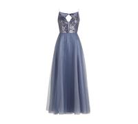 Vera Mont - Abendkleid mit Pailletten - Größe 40 - blau