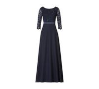Vera Mont - Abendkleid mit Spitze - Größe 36 - blau