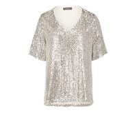 Vera Mont - Blusenshirt cream/silver - Gr. - 54