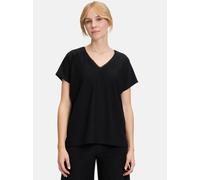 Vera Mont Damen Blusenshirt mit V-Ausschnitt, schwarz, Gr. 38