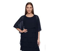 Vera Mont Damen Stola 0071/4825 Chiffon Blau M
