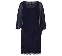 Vera Mont Damen Spitzenkleid, marine, Gr. 36