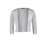 Vera Mont Damen Strickbolero ohne Verschluss mit Effektgarn, grau/silber, Gr. S