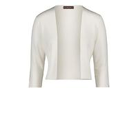 Strickjacke VERA MONT "Vera Mont Strickbolero langarm", Damen, Gr. L, weiß (rohweiß), Strick, Obermaterial: 62% Viskose, 34% Polyamid, 4% Elasthan., feminin, figurumspielend normal, Langarm, Strickjac
