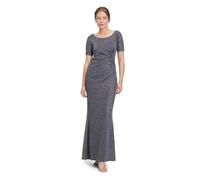 Vera Mont Damen Abendkleid im Glitzer-Look Dunkelblau/Grau Größe 44