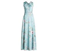 Vera Mont Damen Abendkleid mit Blumenprint 34, Green/Pink