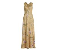 Vera Mont Damen Abendkleid mit Blumenprint 40, Yellow/Rosé