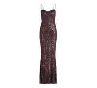 Vera Mont Damen Abendkleid mit Pailletten 40, Dark Maroon