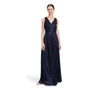 Vera Mont Damen Abendkleid mit Plissee 36, Blue/Black