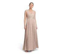 Vera Mont Damen Abendkleid mit Plissee 40, Cream/White