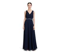 Vera Mont Abendkleid Damen mit Plissee Night Sky – Chiffon, 100% Polyester (recycelt) – Gr. 40, Blau