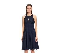 Vera Mont Damen Abendkleid mit Spitze, Blau, 40