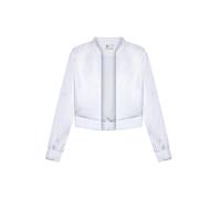 Blouson VERA MONT "Damen langarm", Damen, Gr. 40, weiß (rohweiß), Satin, Obermaterial: 100% Polyester. Futter: 100% Polyester, festlich, lässig geschnitten, Jacken Blouson (78140052-40) rohweiß