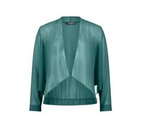 Blusenjacke VERA MONT "Damen ohne Verschluss", Damen, Gr. 38, schwarz emerald, Chiffon, Obermaterial: 100% Polyester, loose fit, Jacken Blusenjacke (10141357-38) schwarz emerald