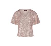 Vera Mont Damen Blusenshirt Kurzarm 48, Cream/Gold