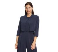 Vera Mont Damen Bolerojacke figurbetont Nachtblau Gr. 42 Jersey 95% Polyester/5% Elasthan