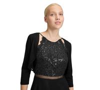 Vera Mont Damen-Bolero figurbetont Schwarz Gr. 38