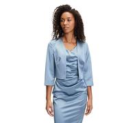 Vera Mont Damen Bolero-Jacke mit Kellerfalten 48, Bluish Grey