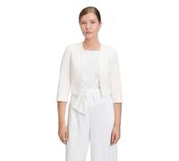 Vera Mont Damen Bolero-Jacke mit Kellerfalten Rohweiß,44