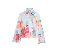 Chiffonbluse Blau 34